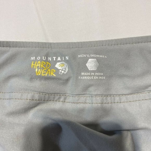 Mountain Hardwear Hiking Pants Beige Stretch Belted Buckle Pockets Flat Front XL - Picture 7 of 10